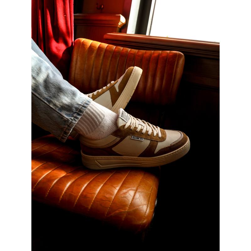 SMATCH SNEAKER - SUEDE/NAPPA - CAMEL/OFF WHITE